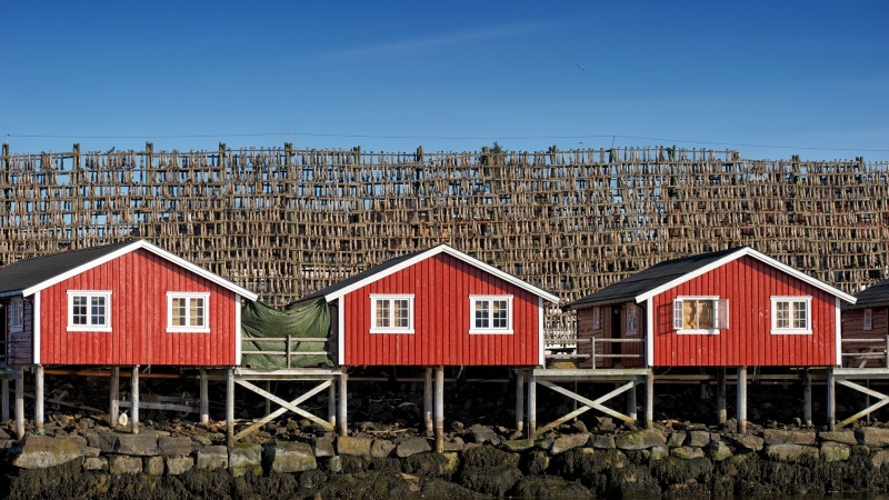 Hus pa palar med torkstallningar